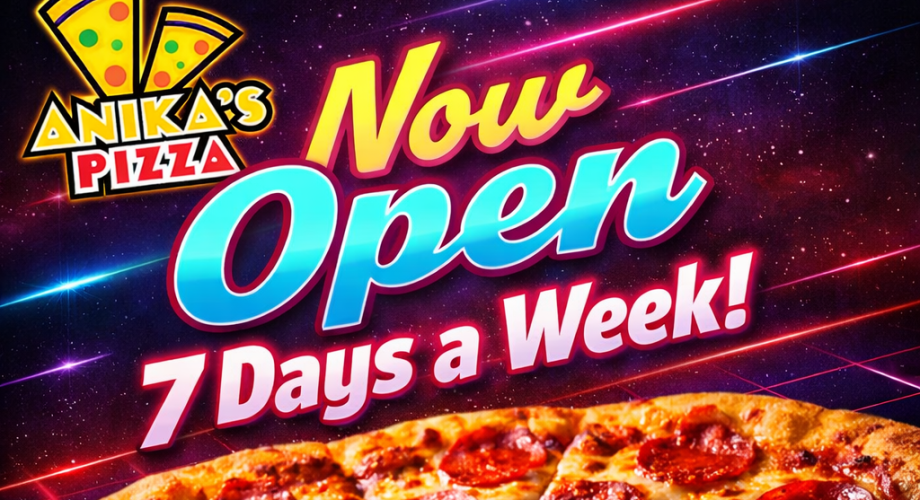 We’re Now Open 7 Days a Week!