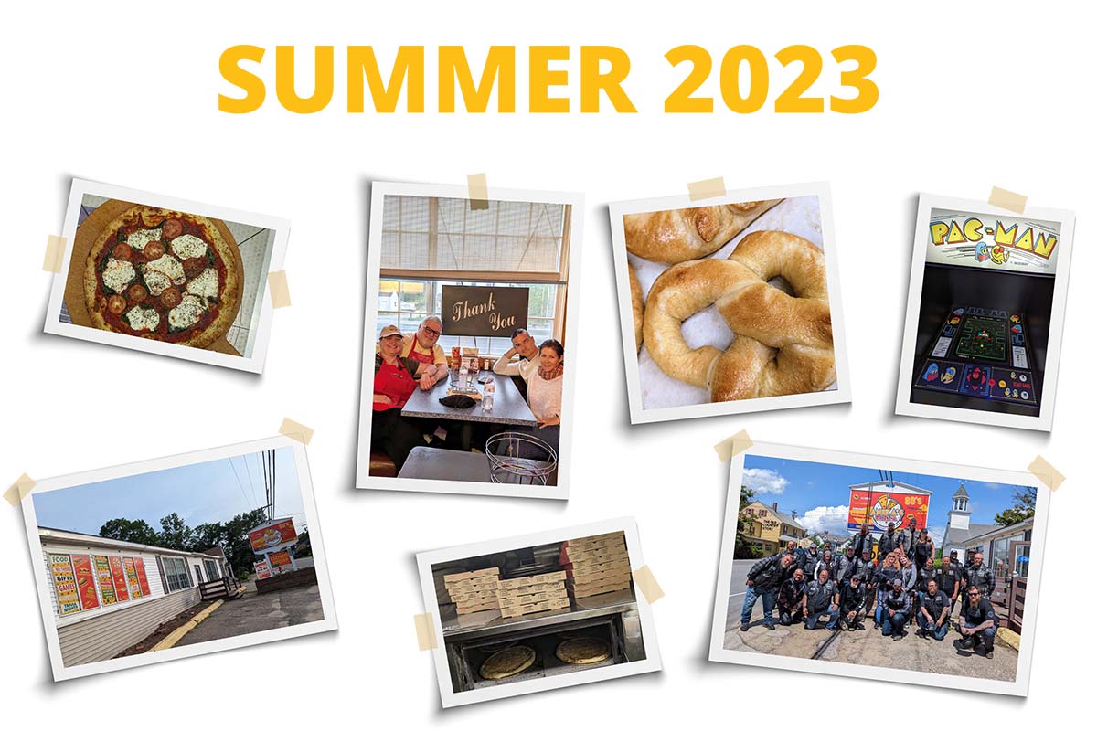 Summer 2023 at Anika's Pizza near Lake Winnipesaukee